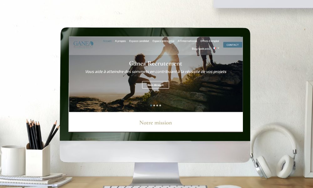 création de site vitrine ganean recrutement